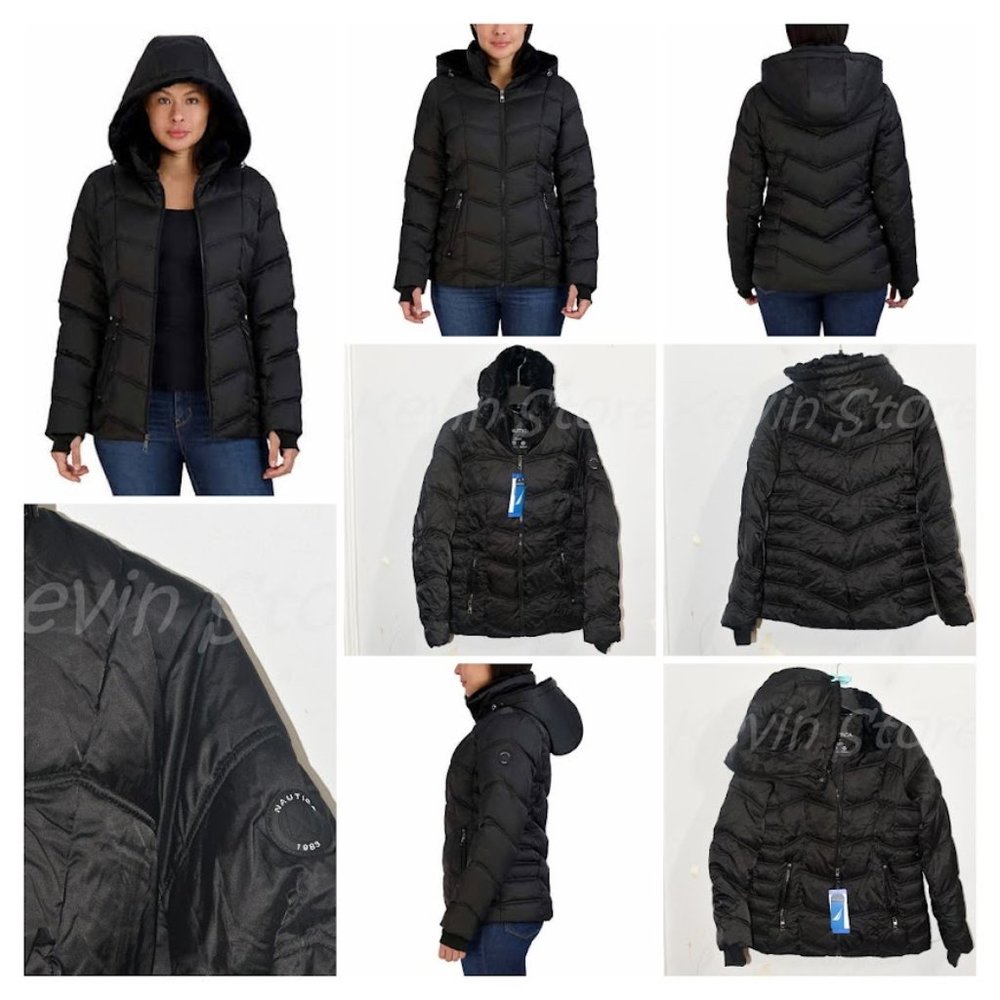 NWT BLACK Nautica Ladies’ Puffer Jacket